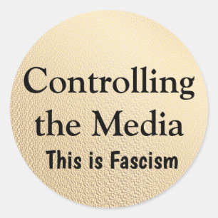 Controlling the Media Classic Round Sticker