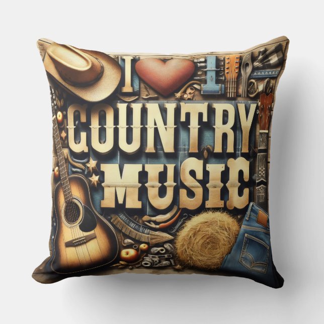 Contry music. cushion (Front)