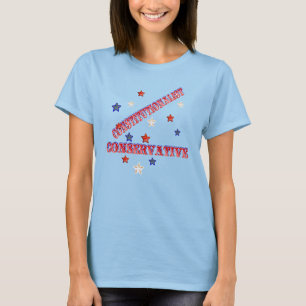 CONTSTUTIONALIST CONSERVATIVE and Stars Shirt