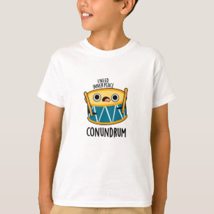 Conundrum Funny Drummer Drum Pun  T-Shirt