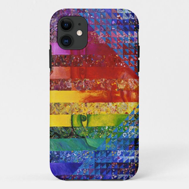 Conundrum I – Abstract Rainbow Woman Goddess Case-Mate iPhone Case (Back)