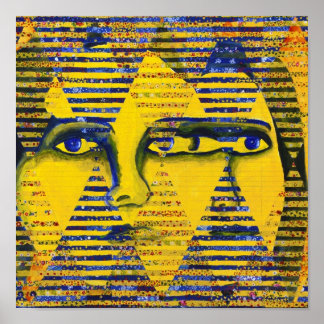 Conundrum II – Golden & Sapphire Goddess Poster