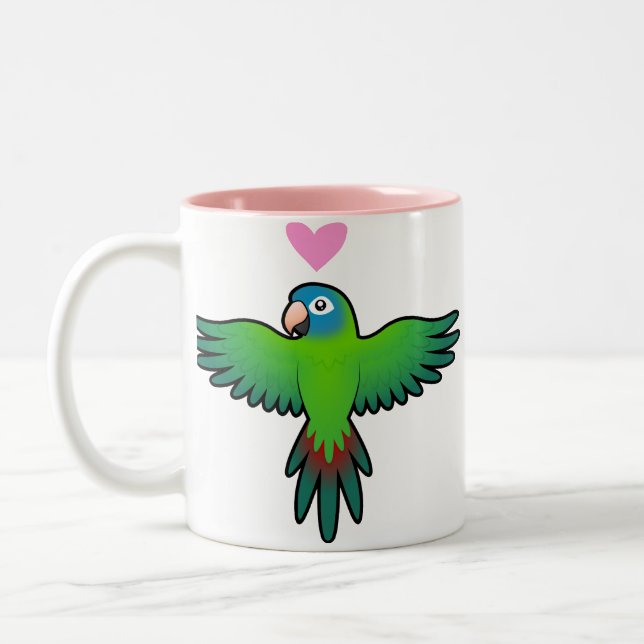 Conure / Lorikeet / Parrot Love Two-Tone Coffee Mug (Left)