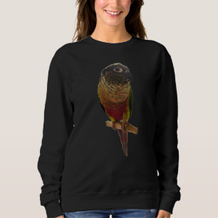 Conure Parrot Bird design Green cheek Love for b Sweatshirt