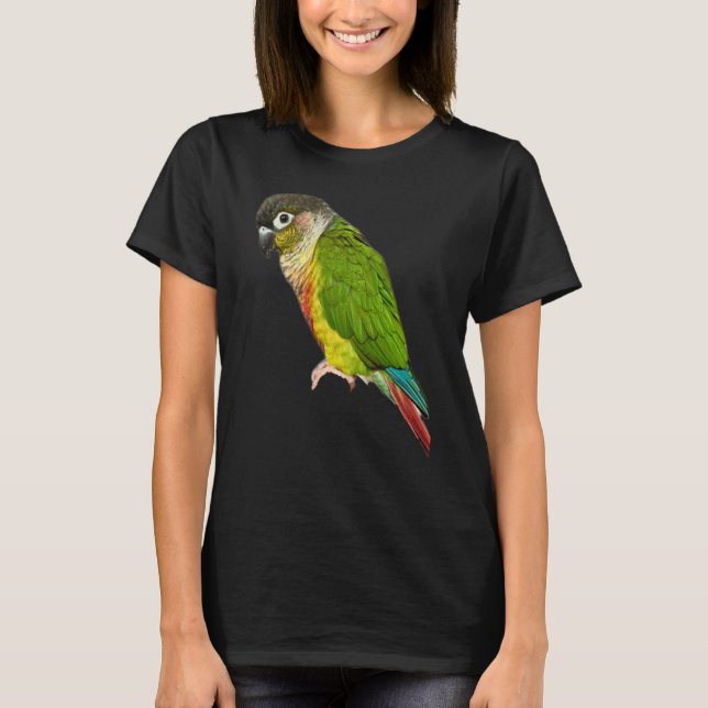 Conure Parrot Bird Green cheek Love for birds T-Shirt (Front)