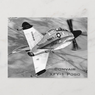 Convair XFY-1 Pogo VTOL Aircraft Postcard