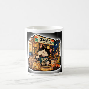 Convenience Store Cat Mug Japanese Night Conveni