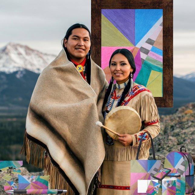 "Converge" Wrapping Paper Sheet (Get the full “Converge” collection at: https://bit.ly/SmartArtIIZazzle. )