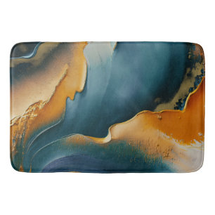 Convergence – Abstract Fields Of Motion And Gold Bath Mat