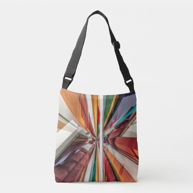Convergence Burst - Abstract Cross Body Bag (Front)