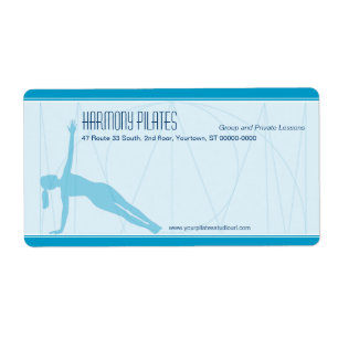 Convergent Lines Pilates Shipping Label