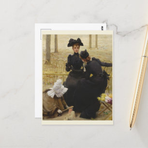 Conversation by Vittorio Matteo Corcos Postcard