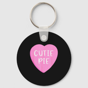 Conversation Candy Heart Cutie Pie Valentines Day  Key Ring