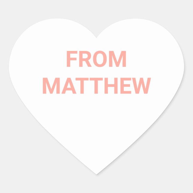 Conversation Heart Valentine's Day Stickers (Front)