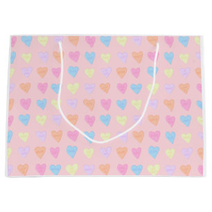 Conversation hearts gift bag