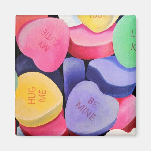 Conversation Hearts Magnet (Front)