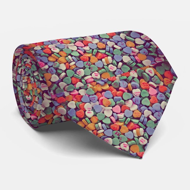 Conversation Hearts Tie (Rolled)