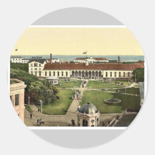 Conversation House, Norderney, Germany classic Pho Classic Round Sticker