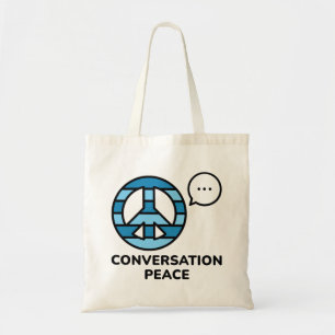 Conversation Peace Tote Bag
