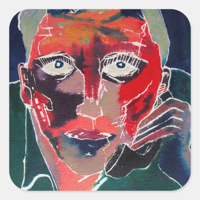 Conversation Square Sticker (Front)