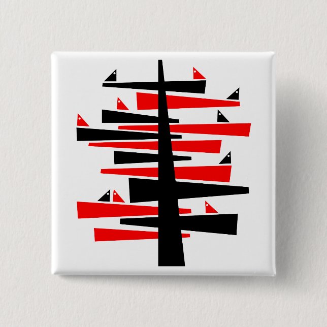 Conversation Tree 15 Cm Square Badge (Front)