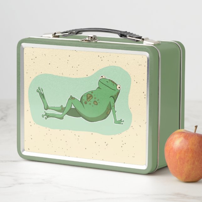 Conversational Frog Metal Lunch Box (In Situ)