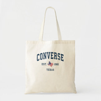 Converse Texas Tx Vintage State Usa Flag Athletic  Tote Bag