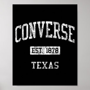Converse Tx J04 Vintage Athletic Srts Design Poster