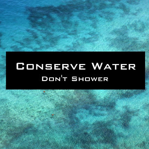 Converse Water, Don't Shower Bumper Sticker