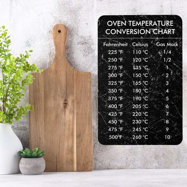 Conversion Chart Temperature Celsius Fahrenheit Magnet (Conversion Chart Temperature Celsius Fahrenheit Magnet
 black marble)