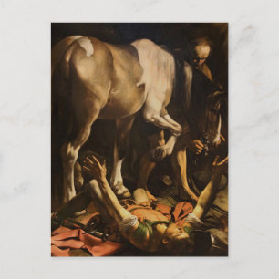 Conversion of St. Paul by Caravaggio  Postcard