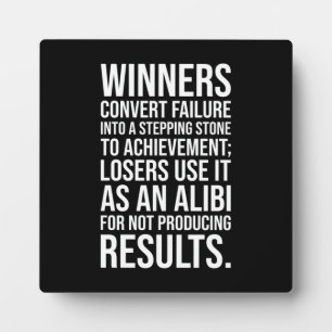Convert Failure Into A Stepping Stone To Success Plaque