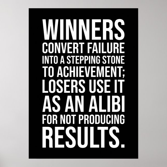 Convert Failure Into A Stepping Stone To Success Poster (Front)