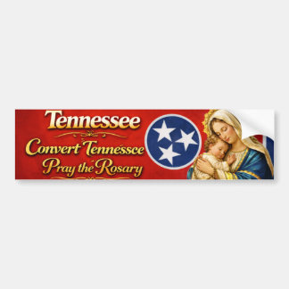 Convert Tennessee Pray the Rosary Bumper Sticker