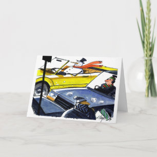 Convertible Snow Man Holiday Card