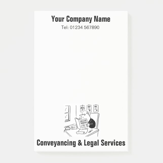 Conveyancing Services Cartoon Notes (Front)