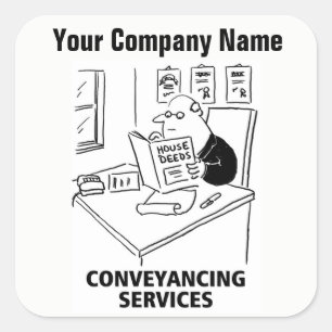 Conveyancing Services Cartoon Stickers
