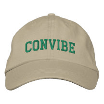 Convibe Hat - Green on Canvas