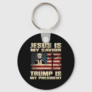 Convicted Felon Jesus Is My Savior Trump Is My Pre Key Ring