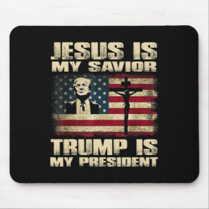 Convicted Felon Jesus Is My Savior Trump Is My Pre Mouse Mat