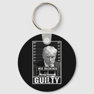 Conviction Verdict Donald Trump Mug Shot Jail Pict Key Ring
