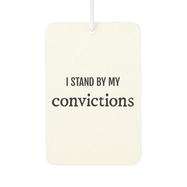 Convictions Air Freshener (Front)