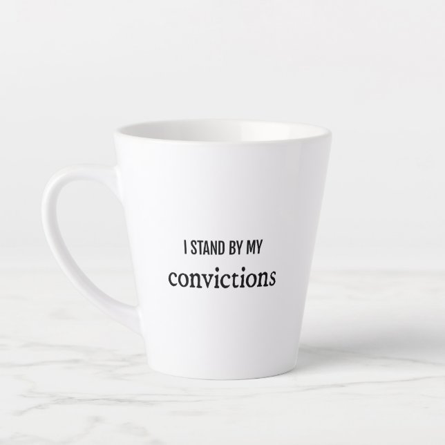Convictions Latte Mug (Left)