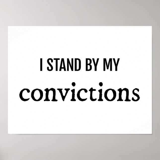 Convictions Poster (Front)