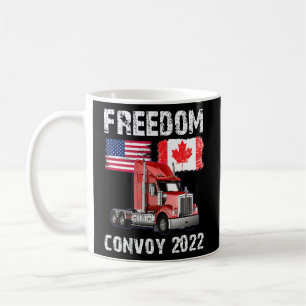 Convoy 2022 Canada Freedom Trucker Cheers  Coffee Mug