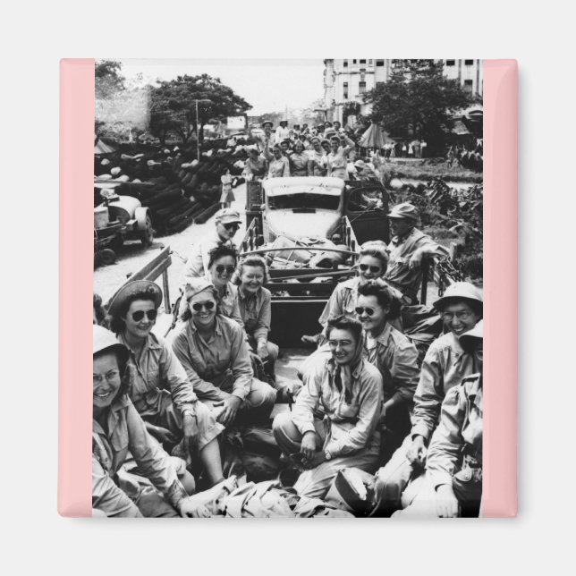 Convoy of Nurses WWII Magnet (Front)