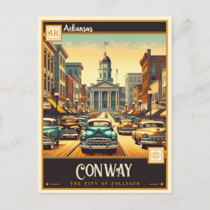 Conway, Arkansas Vintage Postcard
