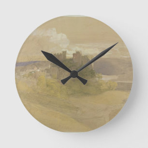 Conway Castle (graphite, w/c and gouache on paper Round Clock