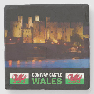 CONWAY CASTLE, WALES STONE COASTER