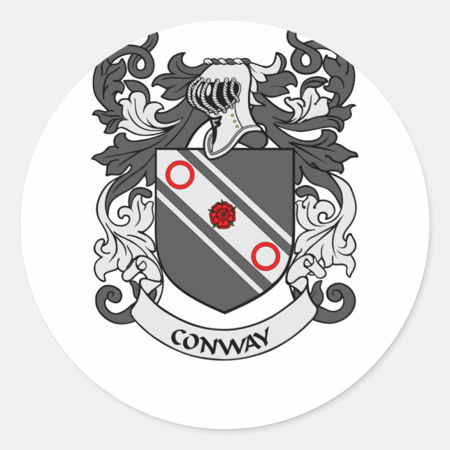 CONWAY Coat of Arms Classic Round Sticker (Front)